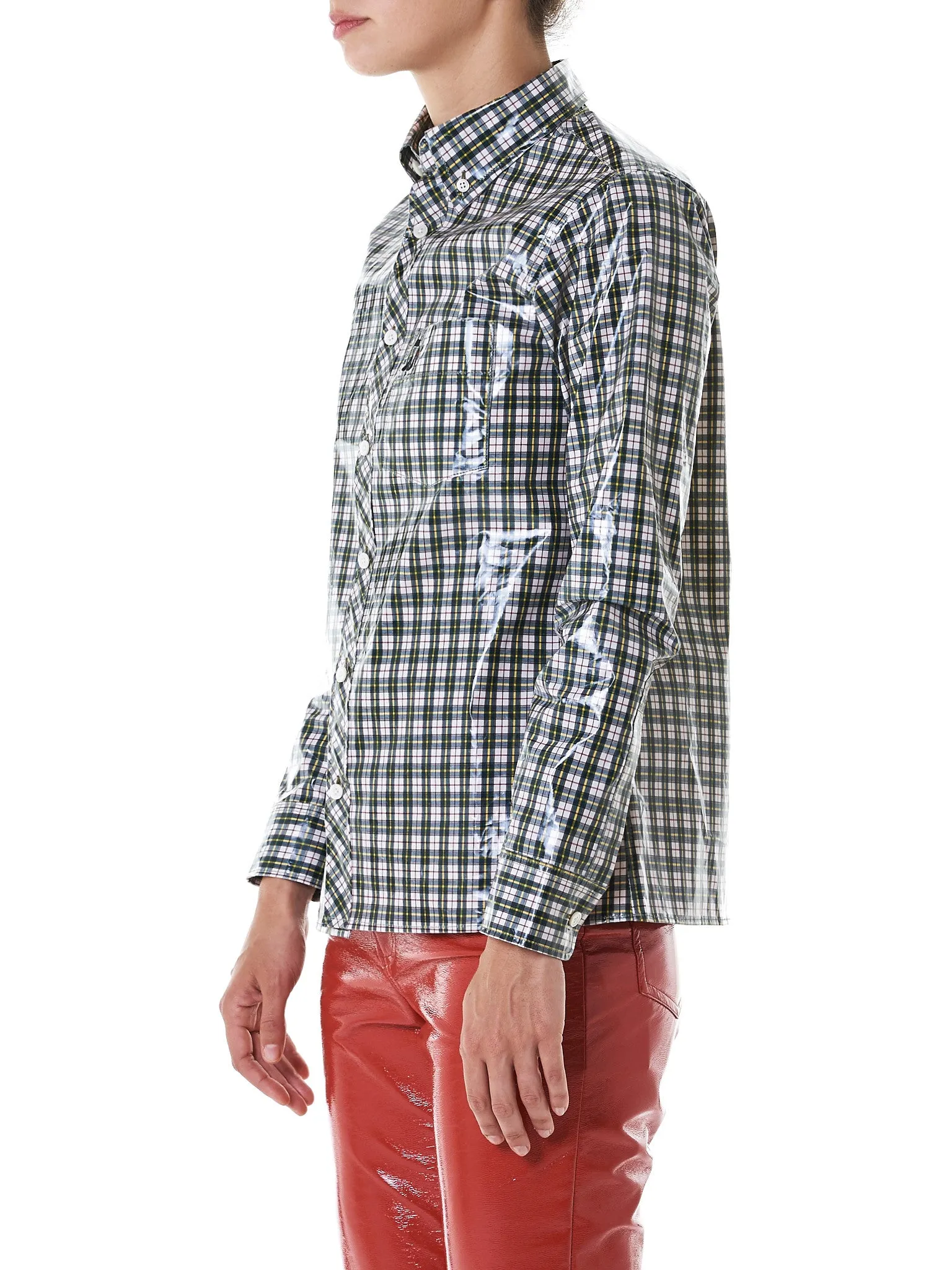 Polished Button-Down Shirt (GP17SS-SH03-WHITE-YELLOW)