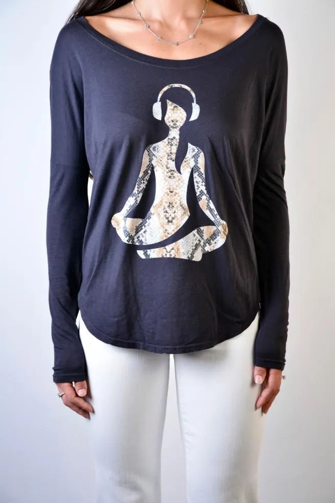 Rie   Ryn Python Girl Long Sleeve Pullover