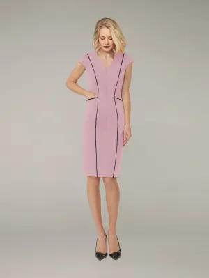 SAGE | Hourglass Punto Dress | Peony