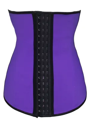Sexy Purple 4 Steel Bone Support Trilayer Rubber Waist Cincher