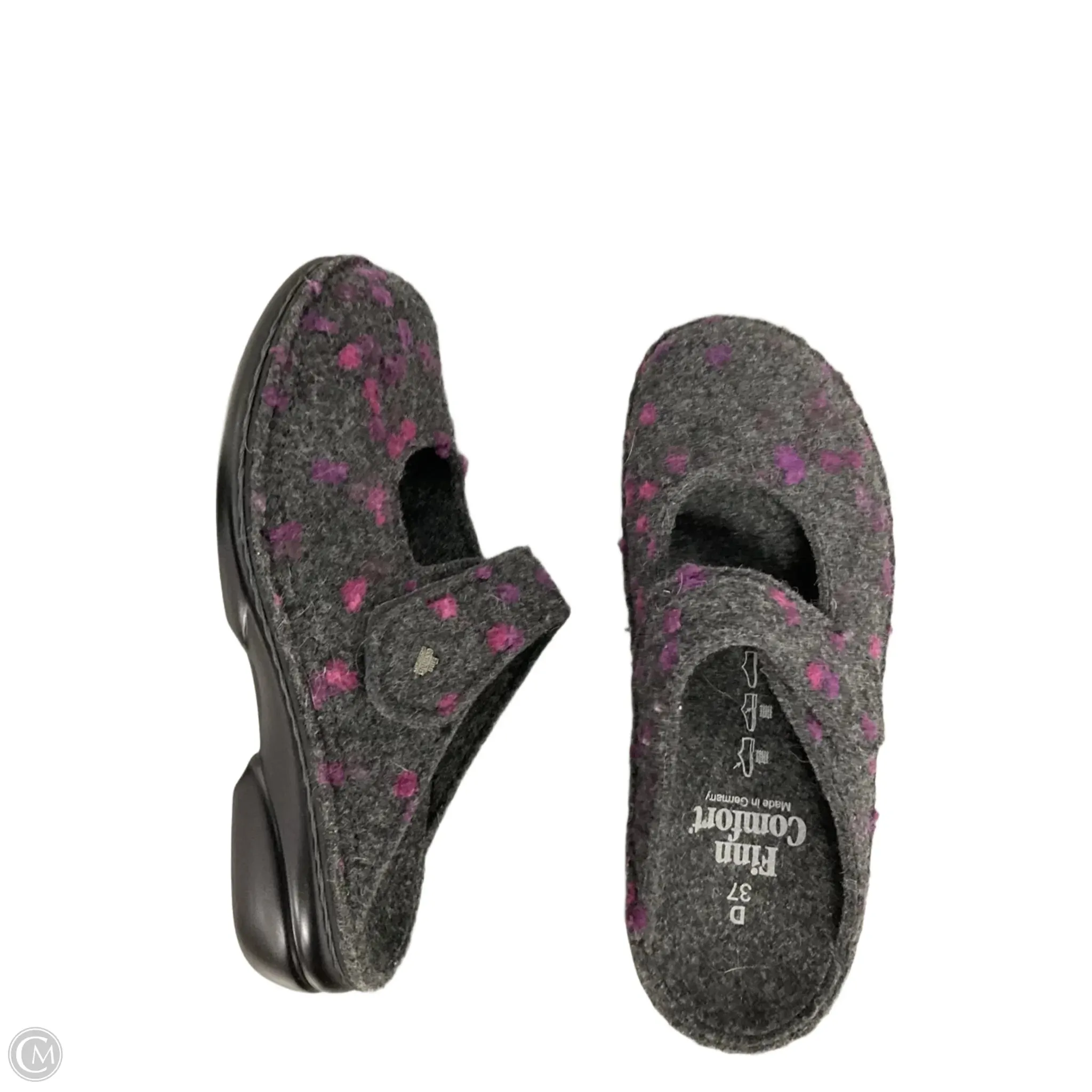 Shoes Flats By Finn Comfort In Grey & Purple, Size: 6.5