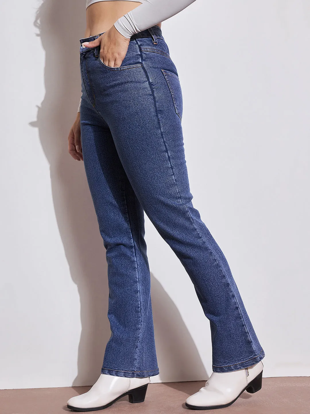 Slim Bootcut High-Rise Jeans