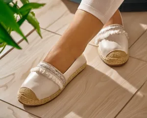 Straguzel | Bohemian Style Espadrille - White
