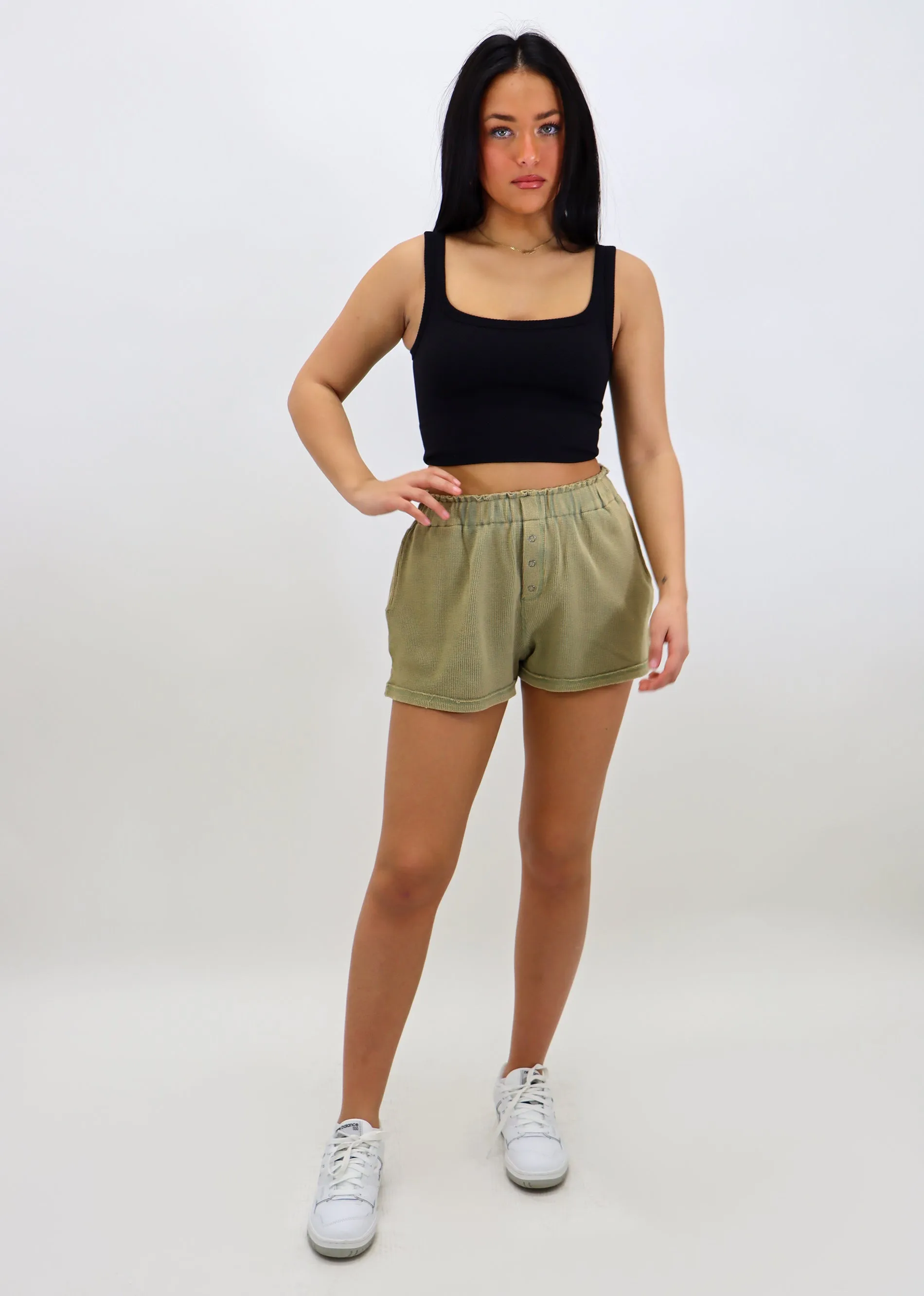 Talk To Me Shorts ★ Olive