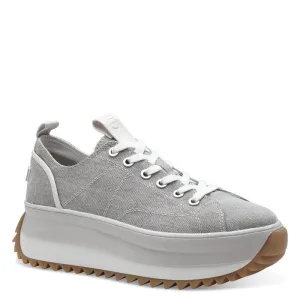 Tamaris Womens Light Grey Lace-Up Shoe 1-23731-41