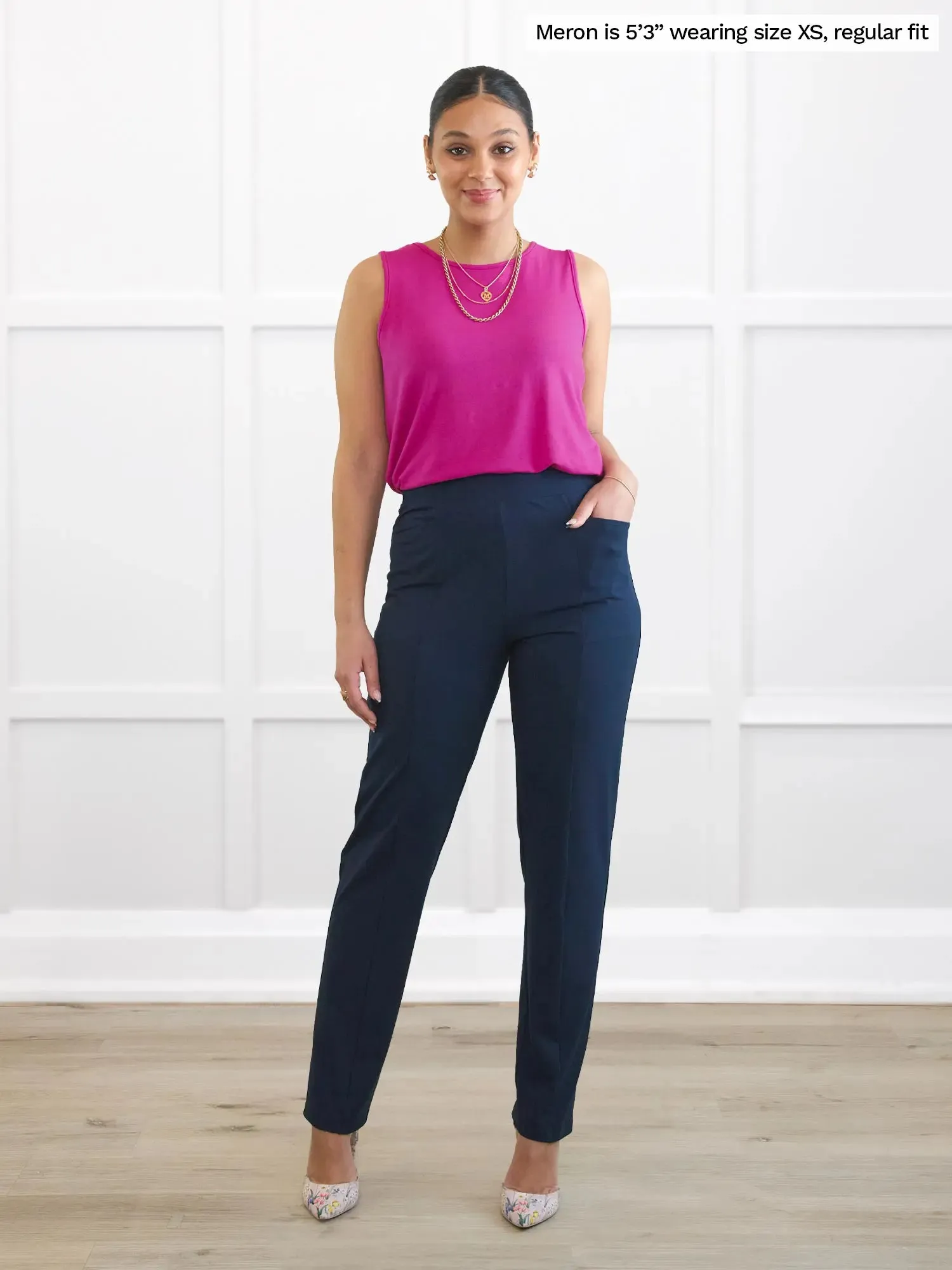 Tibby high waisted straight leg pant