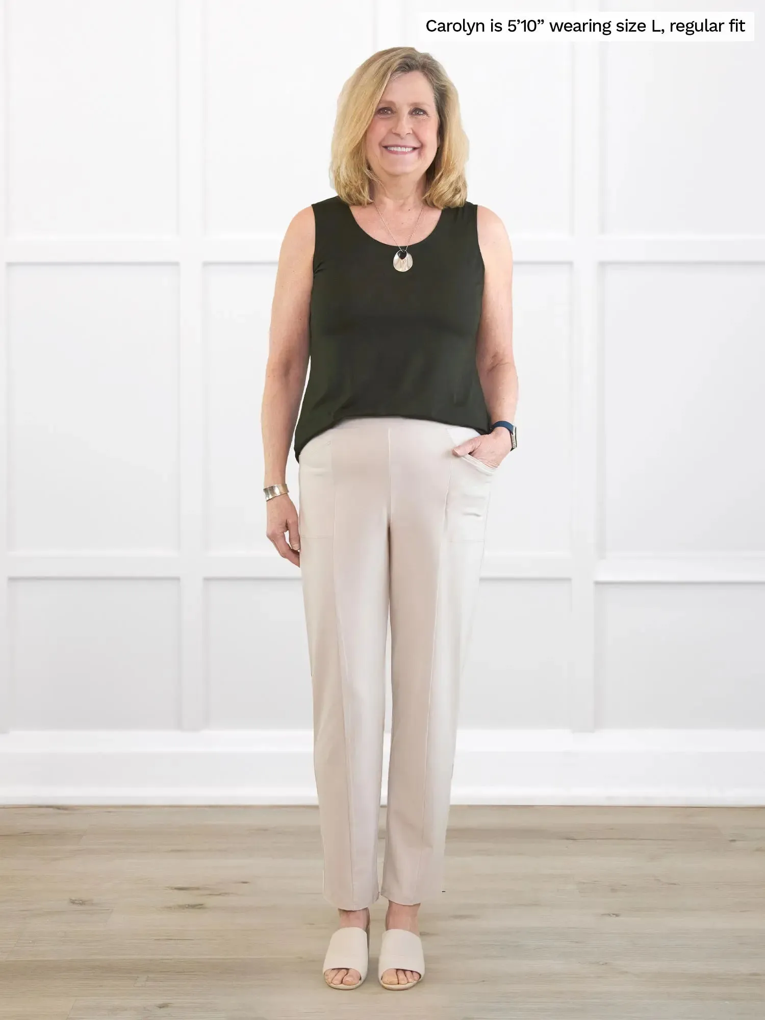 Tibby high waisted straight leg pant
