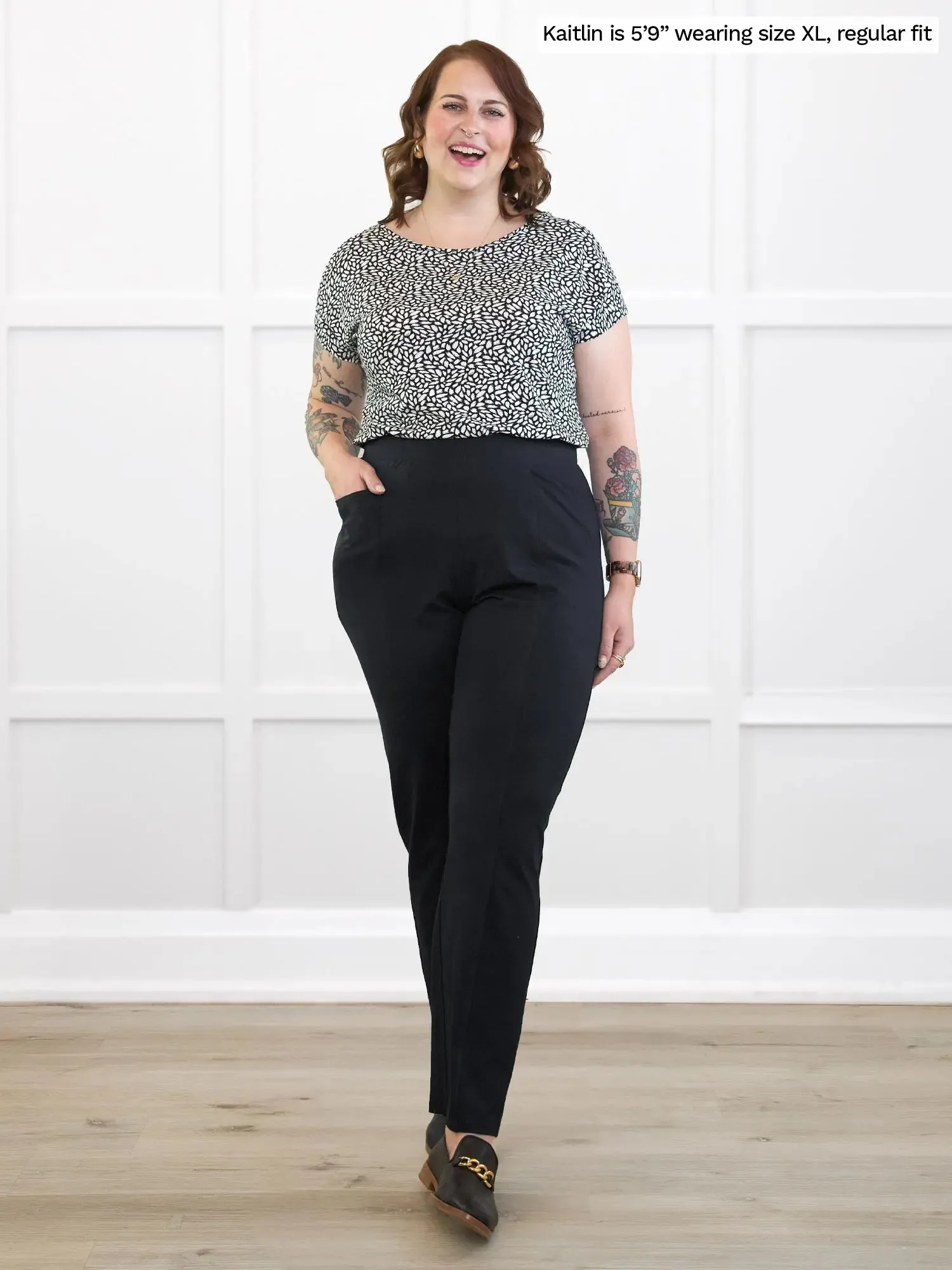 Tibby high waisted straight leg pant