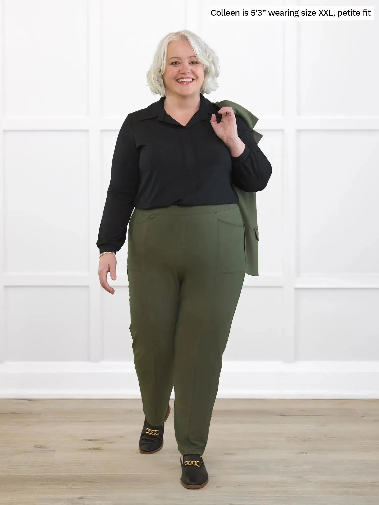 Tibby high waisted straight leg pant