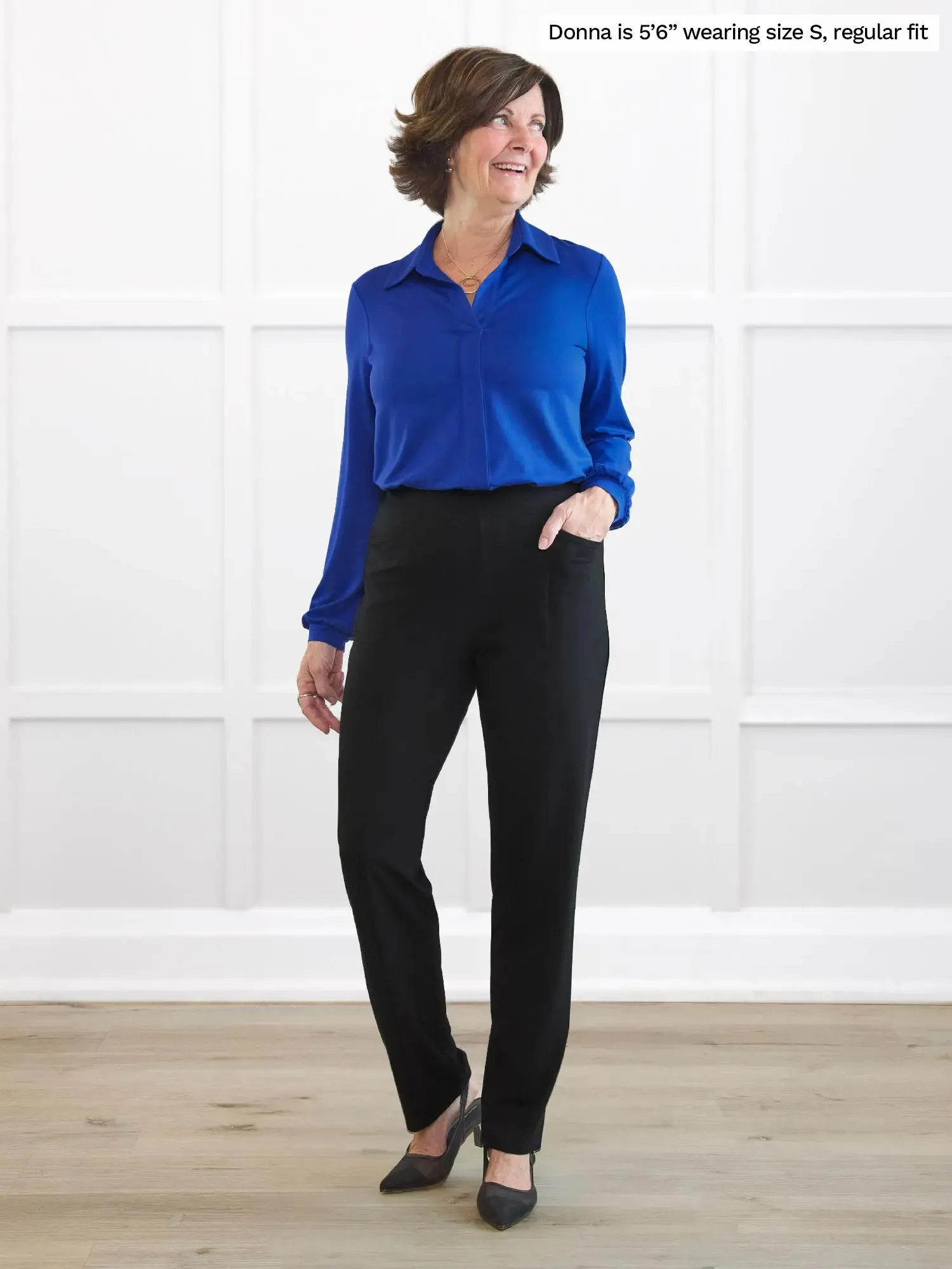 Tibby high waisted straight leg pant