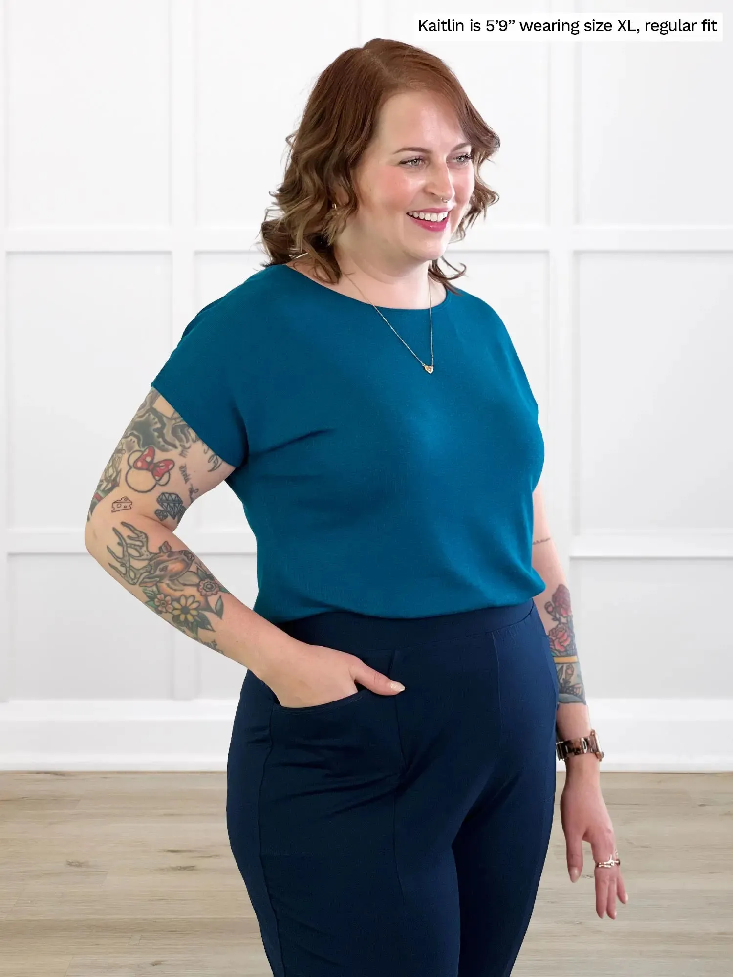 Tibby high waisted straight leg pant