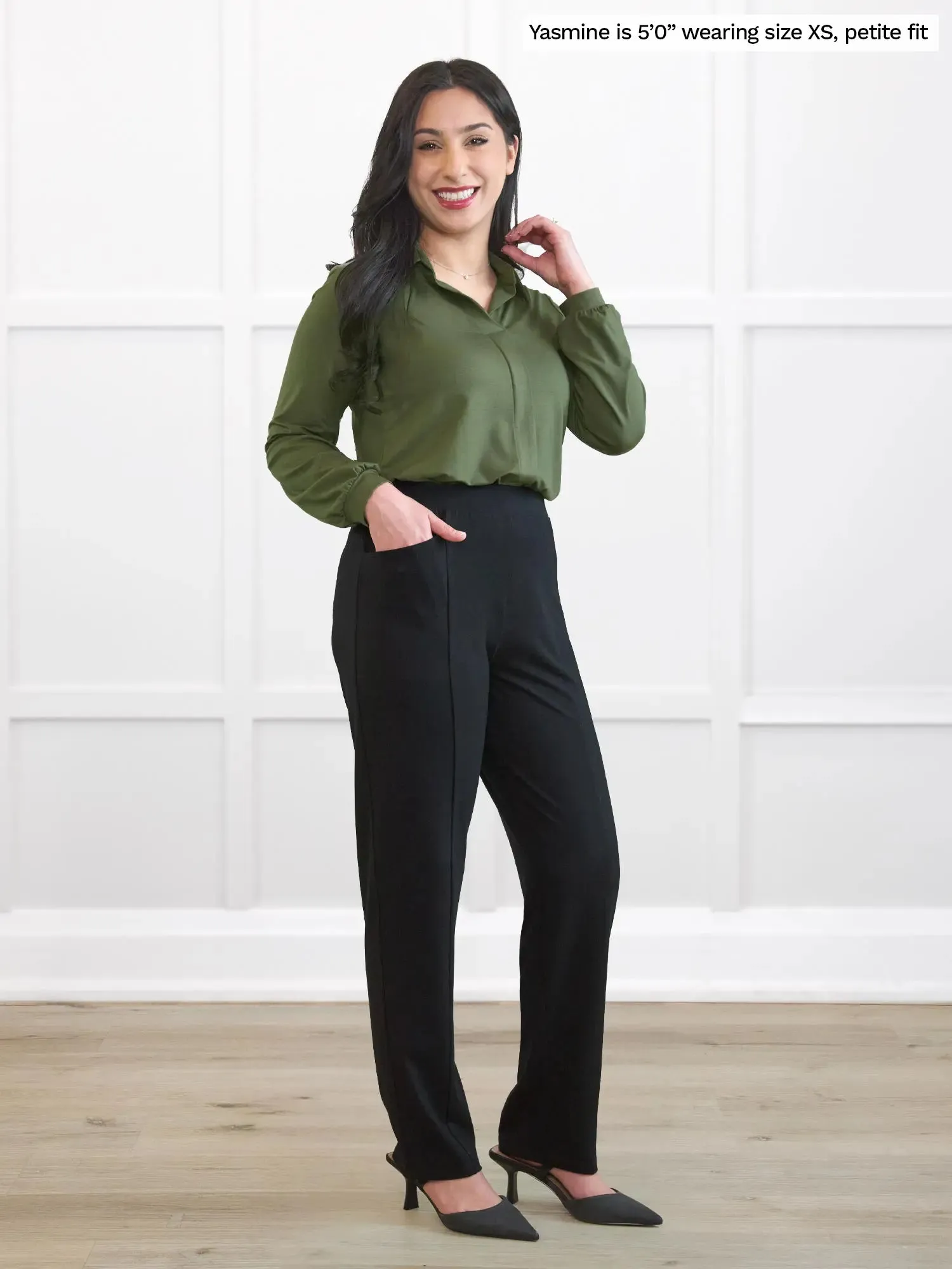 Tibby high waisted straight leg pant
