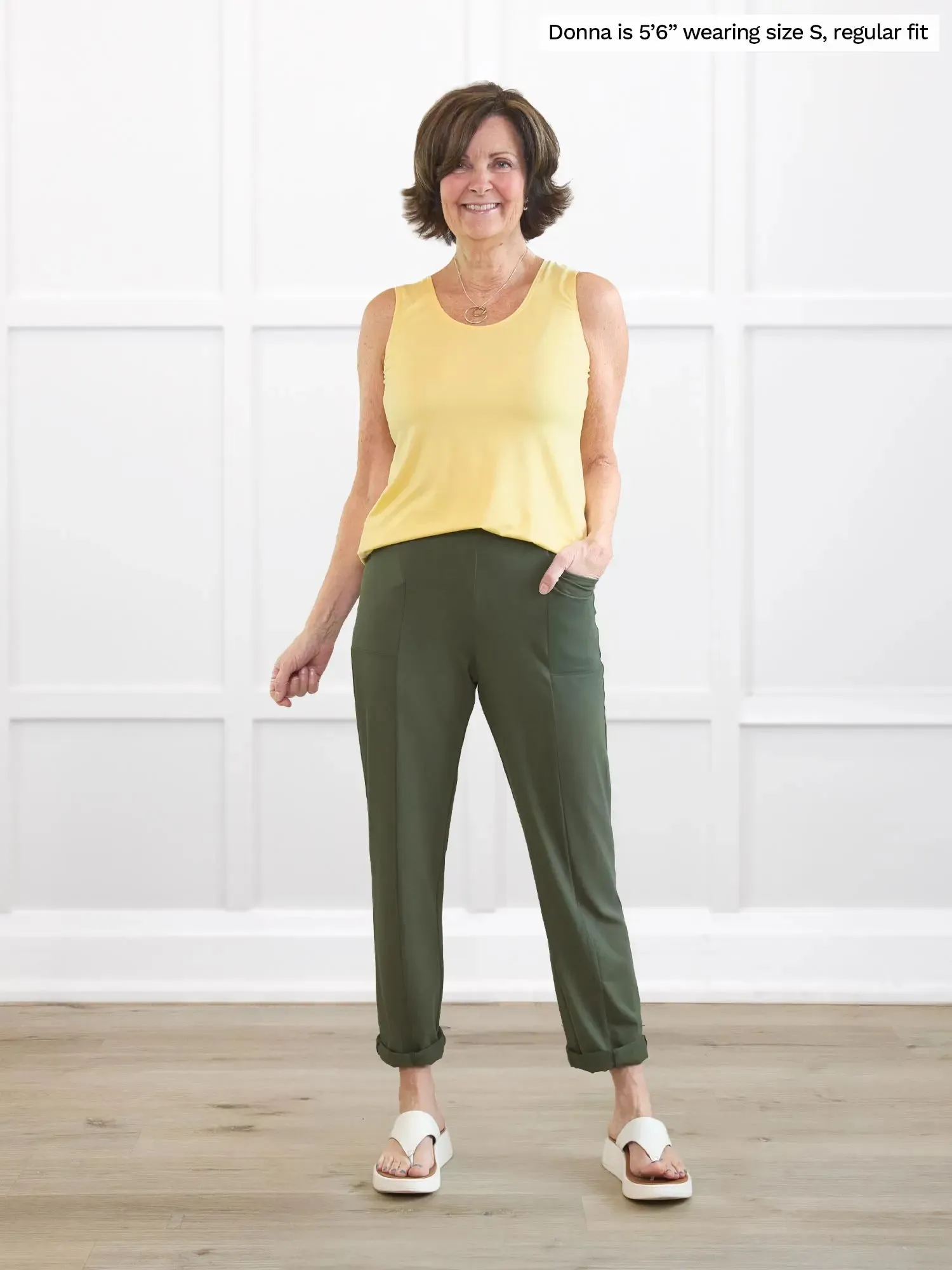 Tibby high waisted straight leg pant