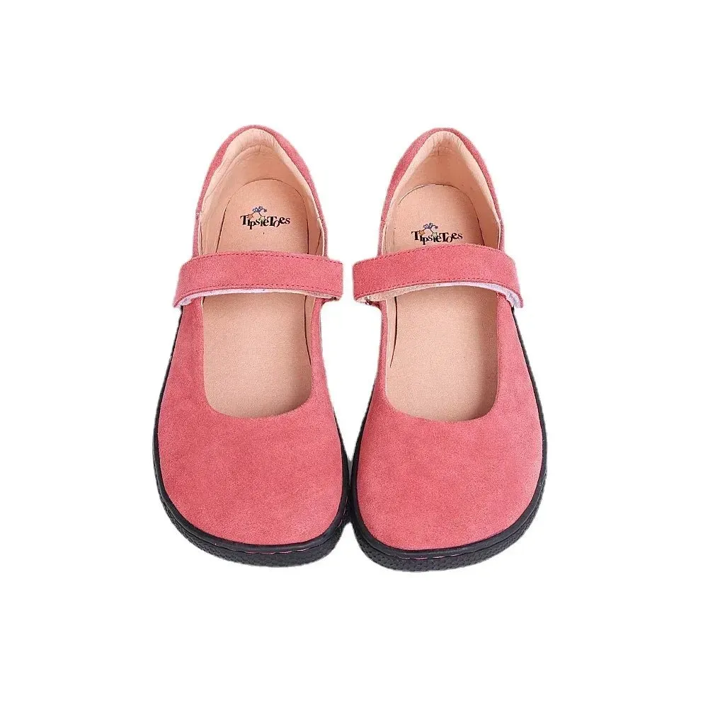 Tipsietoes Barefoot Leather Ballerinas - Zero Drop, Wide Toe Box, Lightweight Flats for Women
