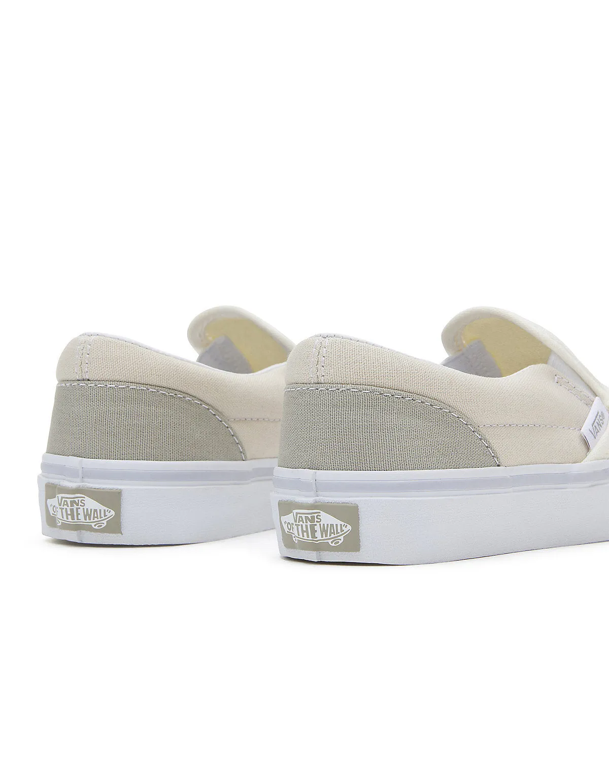 VANS Kids Classic Slip-On Natural Block Trainers - Multicoloured