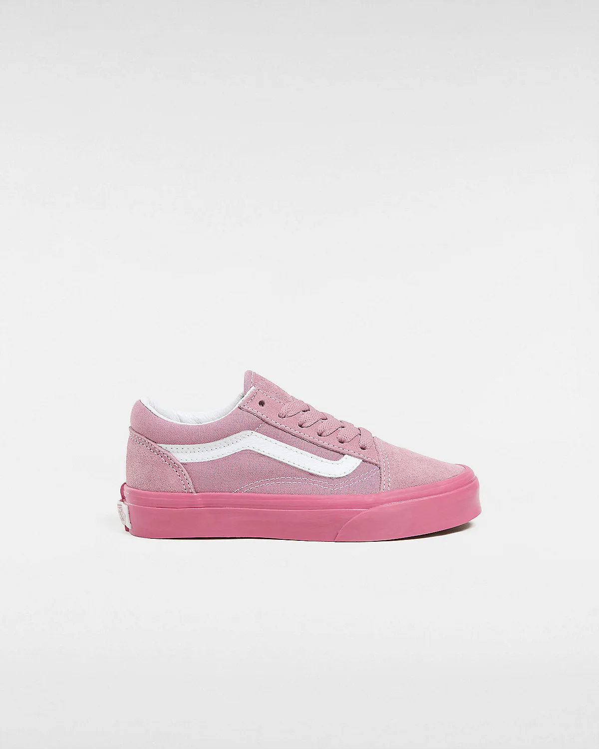 VANS Kids Old Skool Glossy Sidewall Trainers - Pink