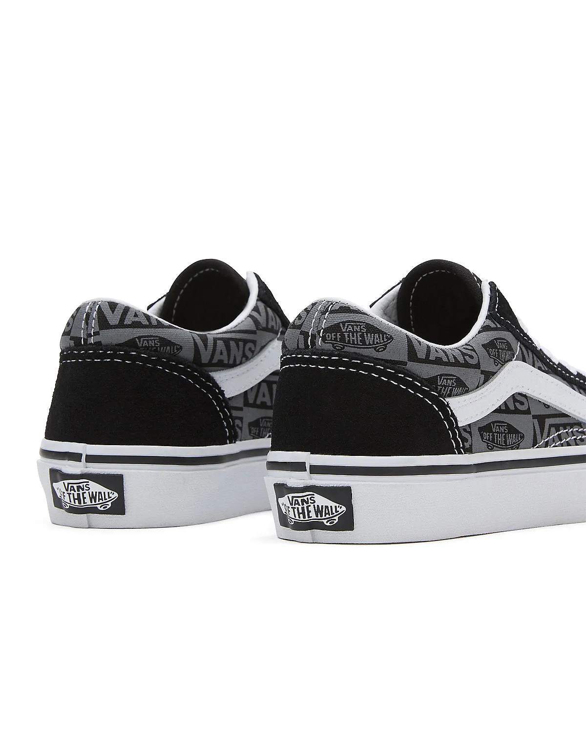 VANS Kids Old Skool Logo Trainers - Black / Grey