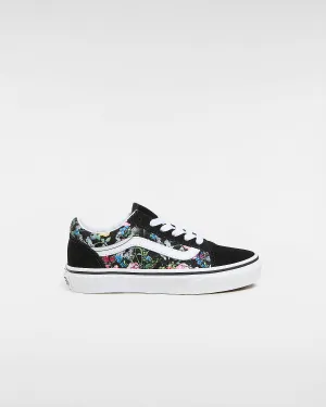 VANS Kids Old Skool Wild Bouquet Trainers - Black