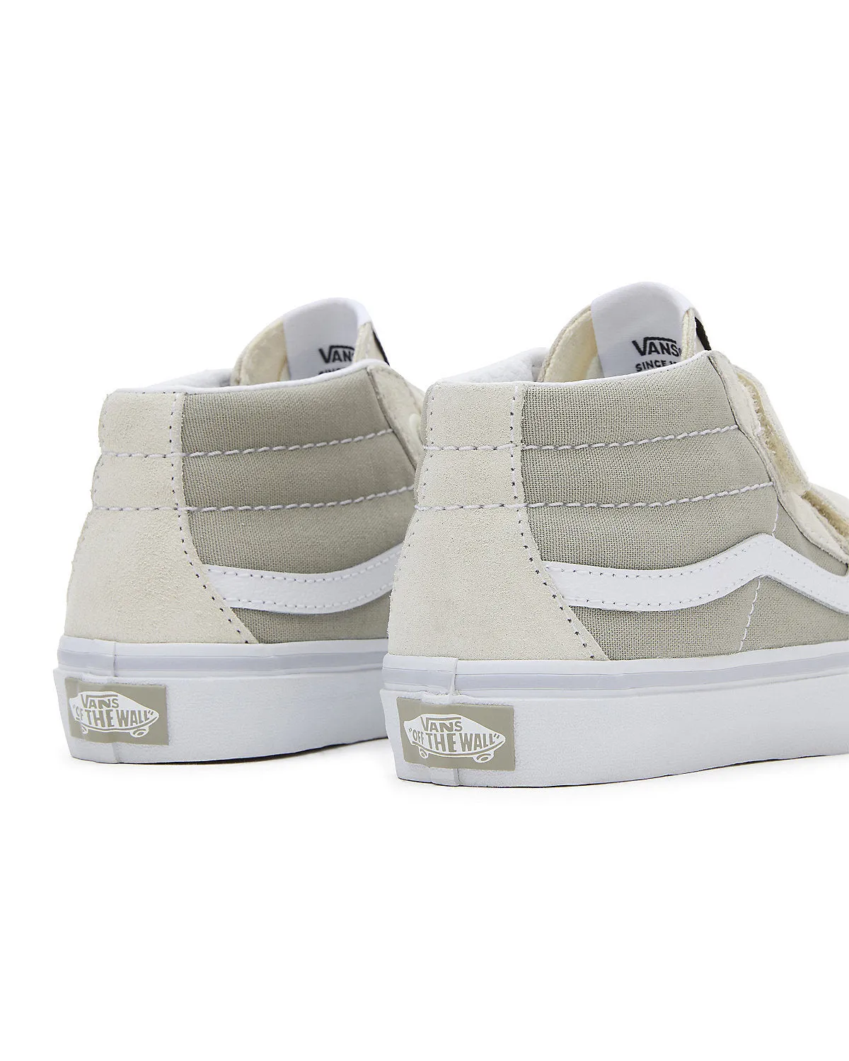 VANS Kids Sk8-Mid Reissue V Trainers - Natural Block True White