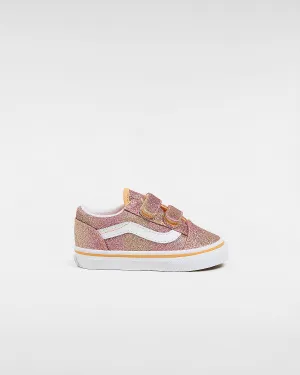 VANS Toddler Old Skool V Trainers - Sunrise Glitter