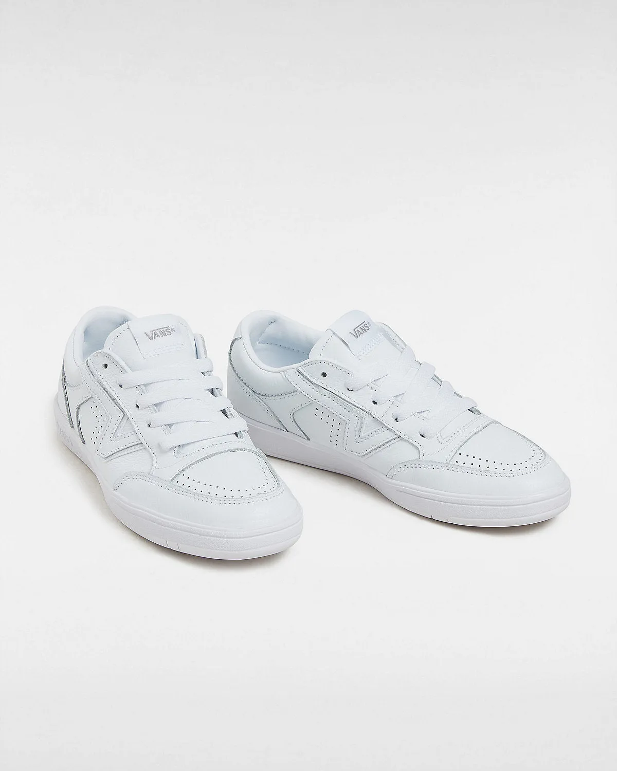VANS Unisex Lowland ComfyCush Leather Trainers - True White