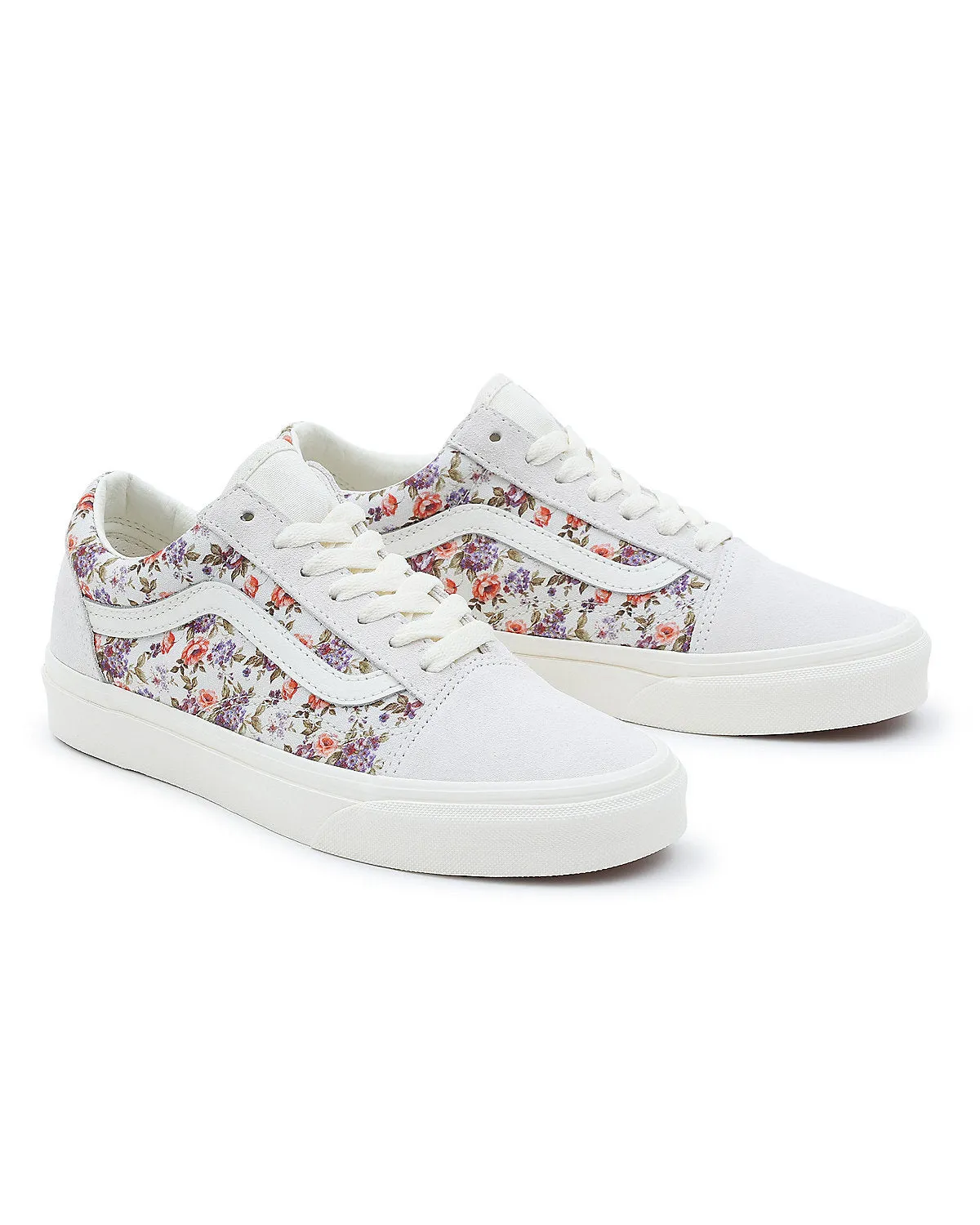 VANS Unisex Old Skool Vintage Floral Trainers - Marshmallow