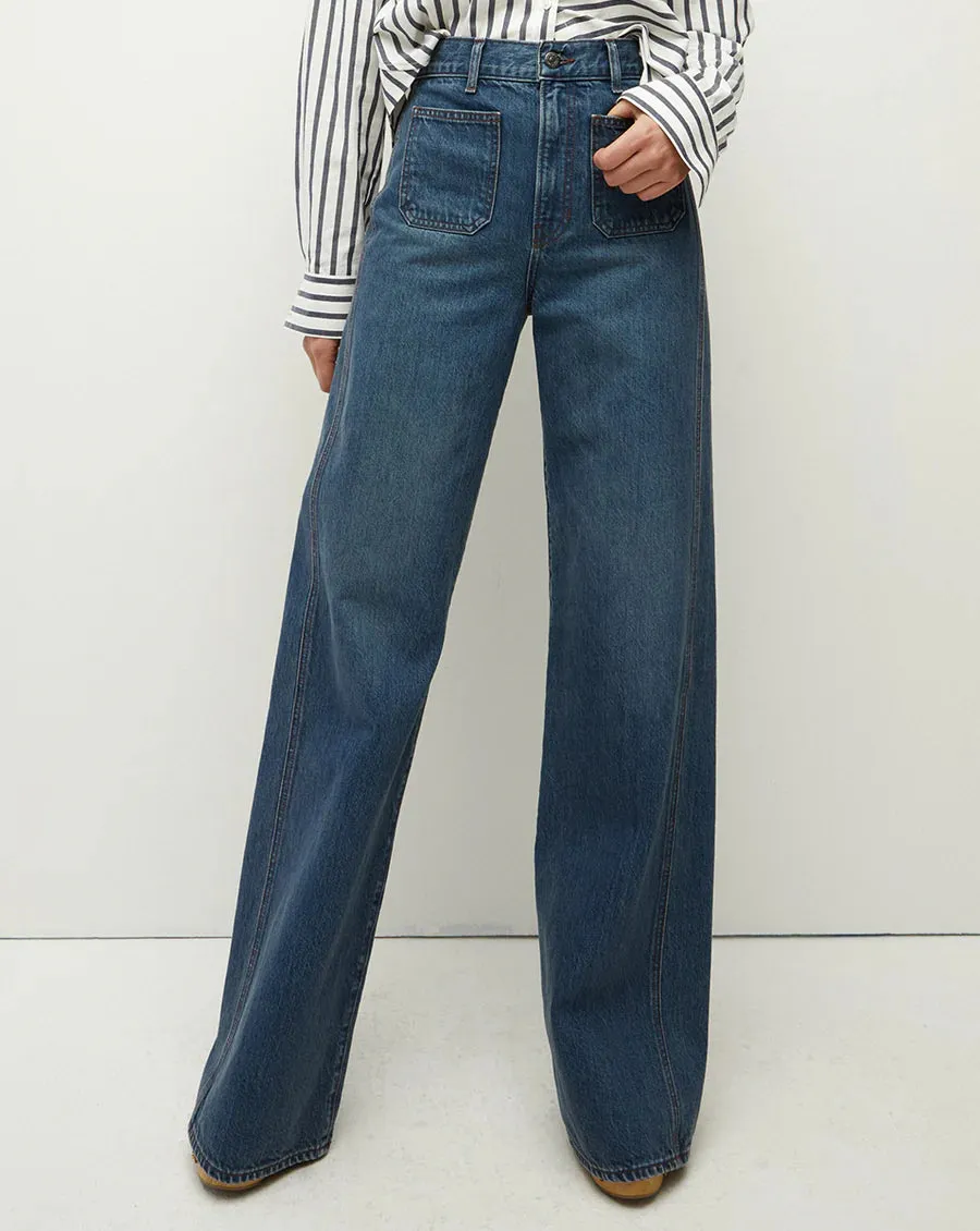 VERONICA BEARD TAYLOR HIGH RISE WIDE LEG JEAN