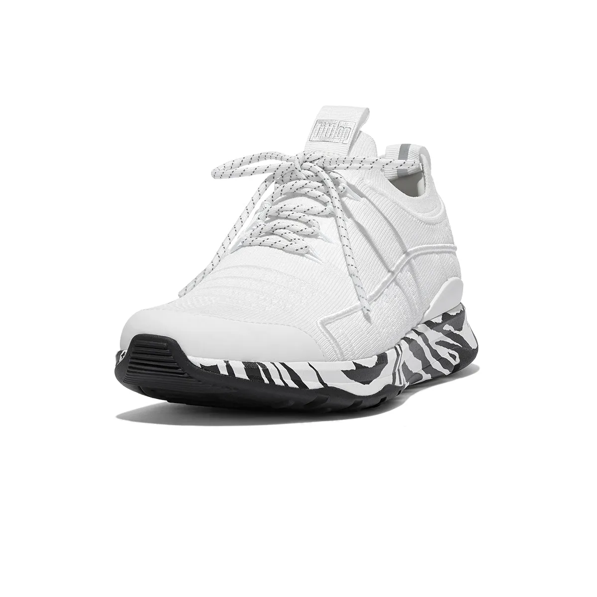 VITAMIN FF Zebra-Sole Knit Sports Trainers