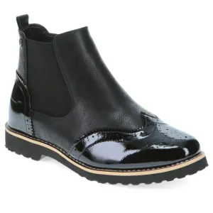 Wide-Fit Brogue Ankle Boots  - WBINS40233 / 326 349
