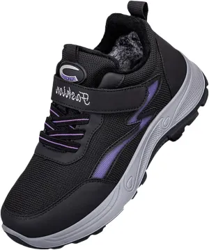 Woman Tennis Shoes Comfortable Platform Plush Lined Sneakers Lightweight Business Casual Walking Running Athletic Shoes