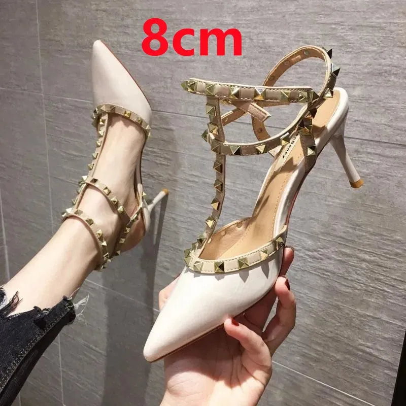Women Fashion Slip On Office Red High Heel Shoes Lady Classic Black High Quality Office Pumps G6166