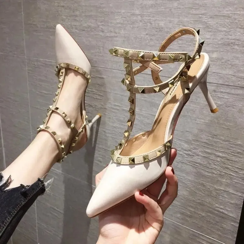 Women Fashion Slip On Office Red High Heel Shoes Lady Classic Black High Quality Office Pumps G6166