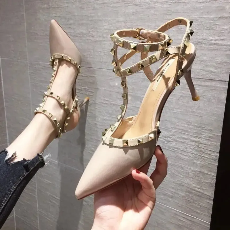 Women Fashion Slip On Office Red High Heel Shoes Lady Classic Black High Quality Office Pumps G6166