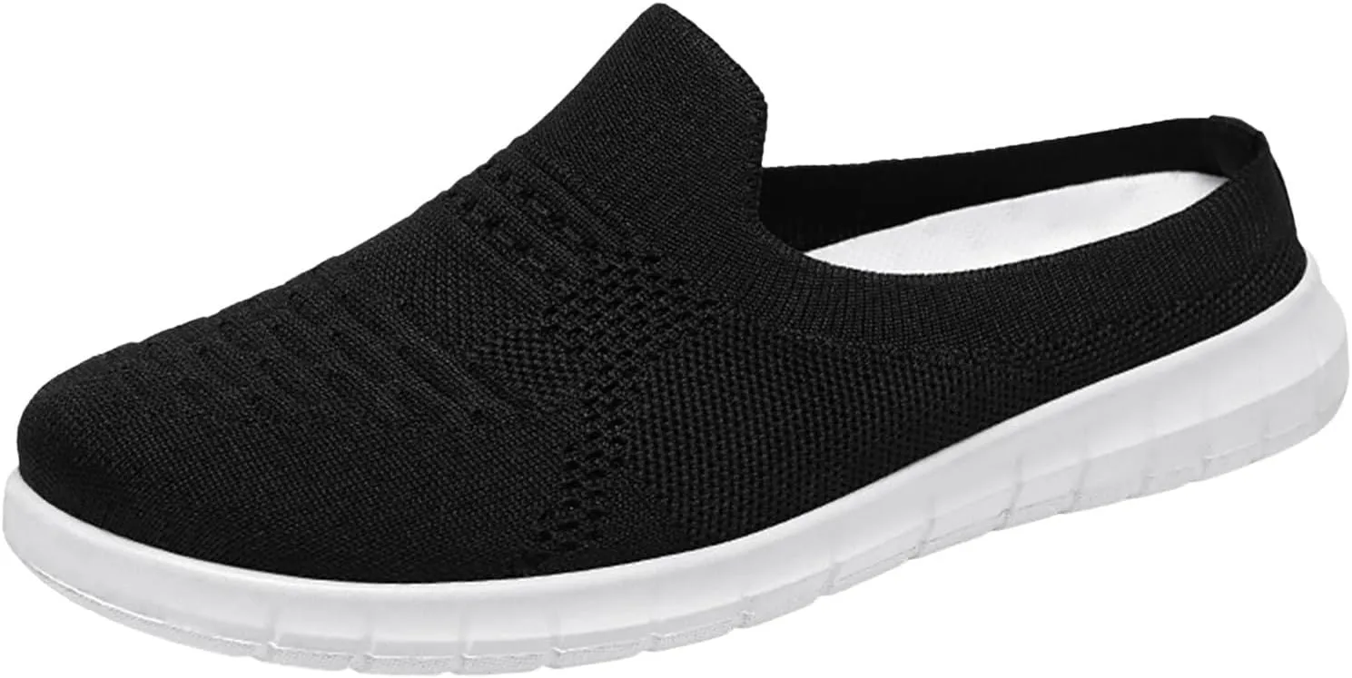 Women Spring New Breathable Fly Woven Casual Half Slippers Mother's Shoes Shallow Slippers Stylish Sandals