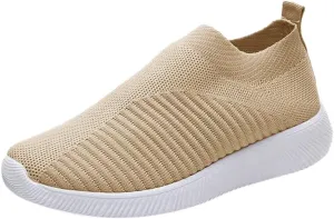 Women's Fashion Sneaker Mesh Slip On Black Non Slip Shoes for Women Comfortable Women Walking Shoes Loafers for Women 2024 High Top Sneakers for Men