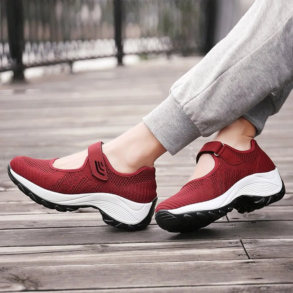 Women's Fashion Sneaker Mesh Slip On Black Non Slip Shoes for Women Comfortable Women's Walking Shoes with Arch Support Flat Loafers Safety Toe Sneakers Men