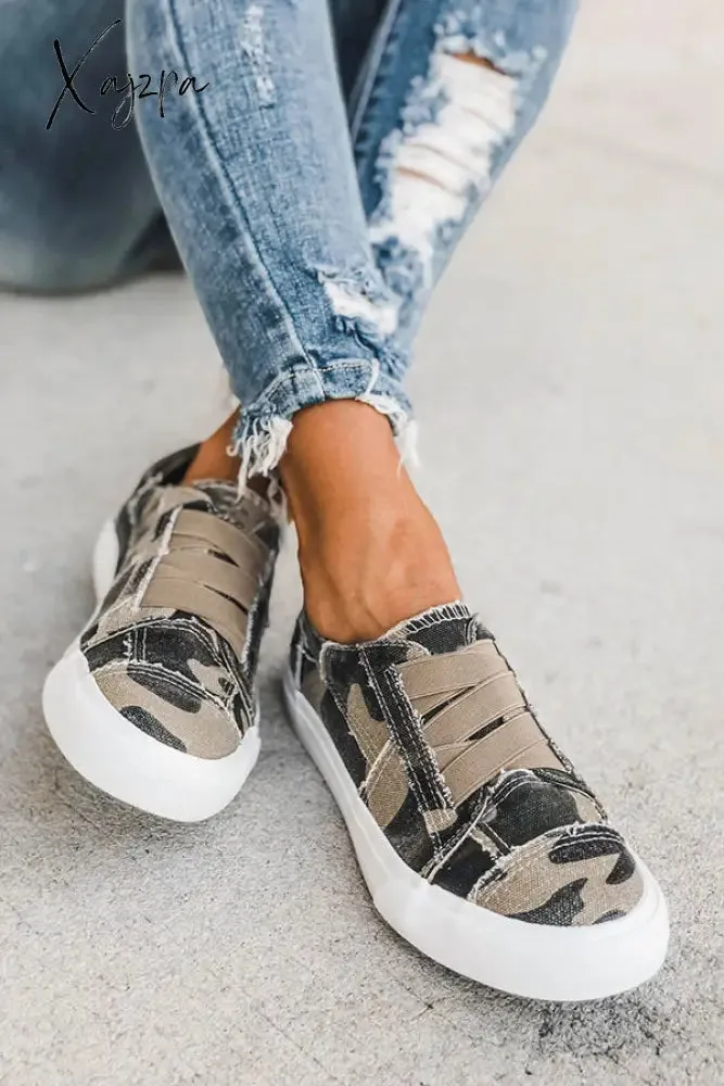 Xajzpa - Love You A Latte Slip On Sneakers